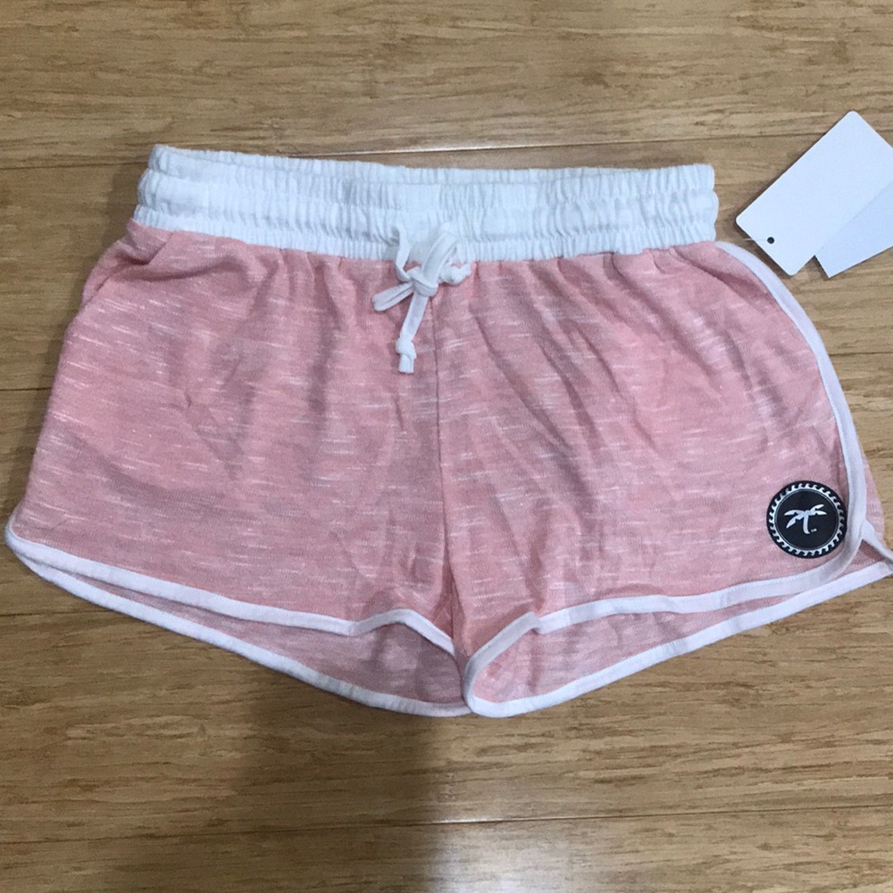 TRAPICAL®️ Coral Cotton Shorts Pockets